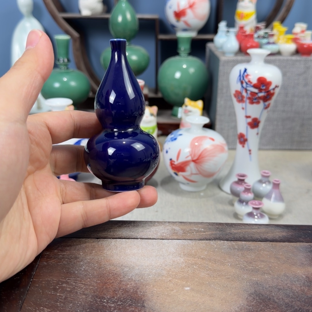 陶瓷手工小花器摆件