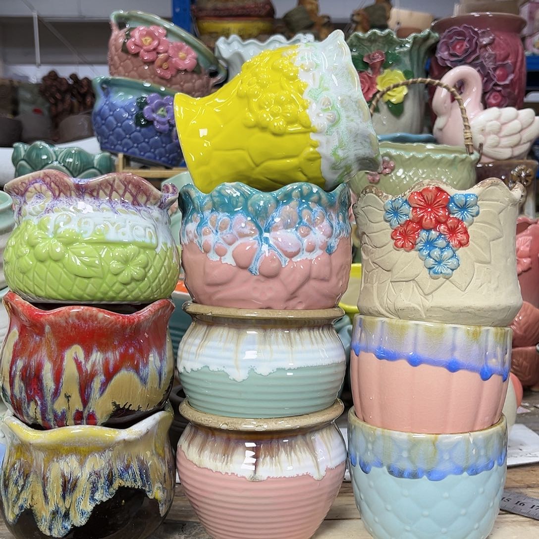 陶瓷陶瓷花盆特价上新口8-10厘米