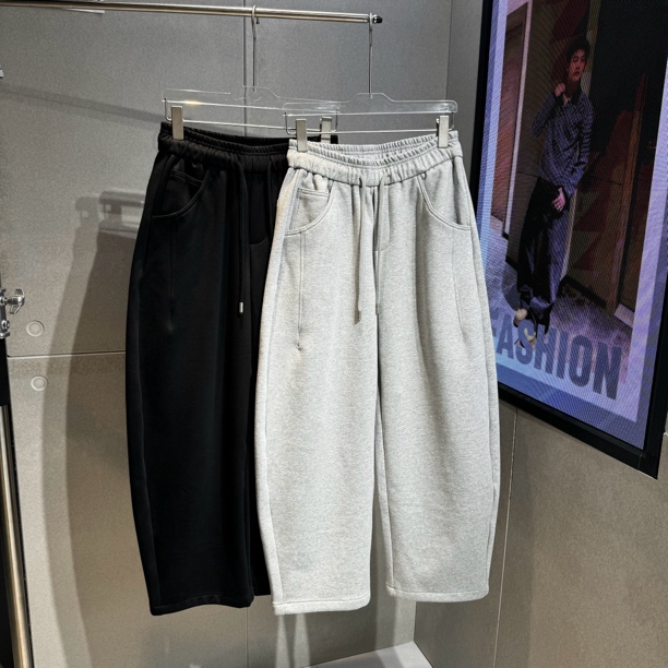 高品质秋冬百搭香蕉裤弯刀裤加绒裤5083