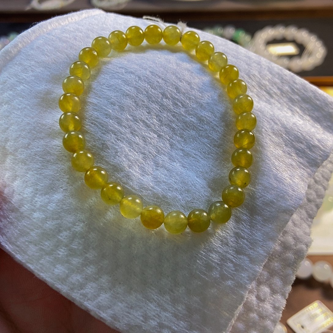 定制翡翠未镶嵌翡翠手串卡6+