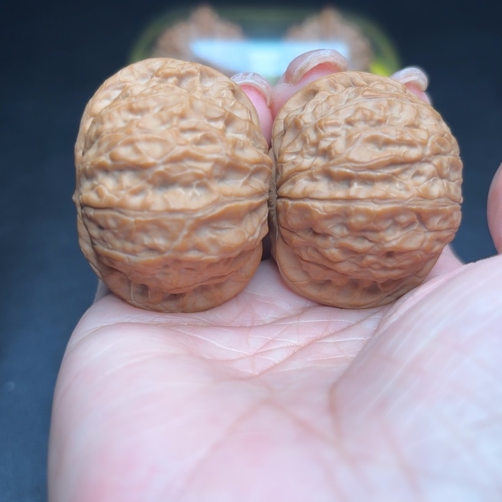 桃核把件42乾隆磨盘