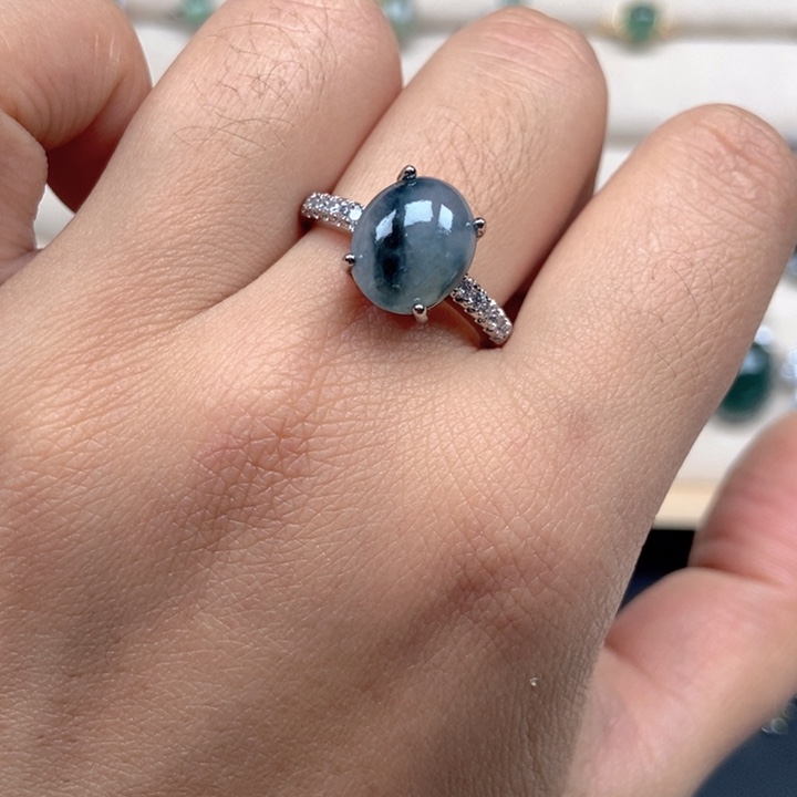 翡翠未镶嵌戒指戒指