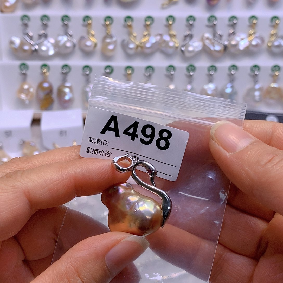 淡水珍珠颈饰银S925镶嵌