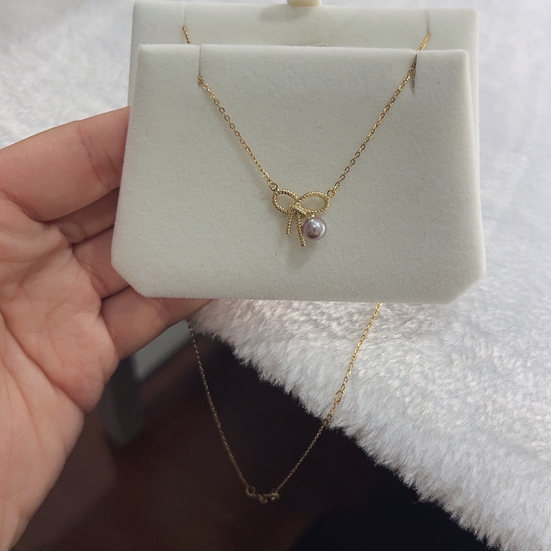 淡水珍珠吊坠(赠链)银S925镶嵌