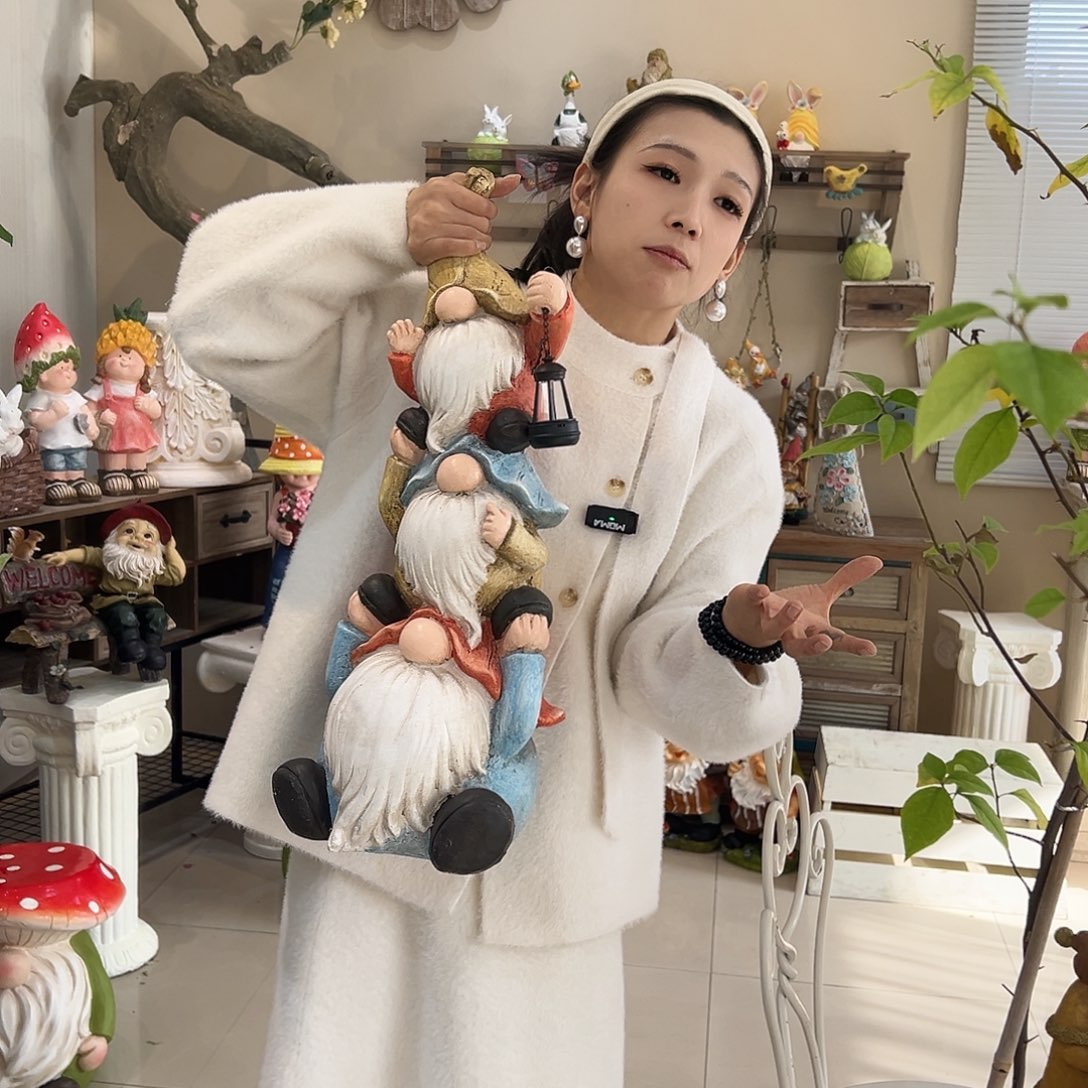 花园摆件红红火火