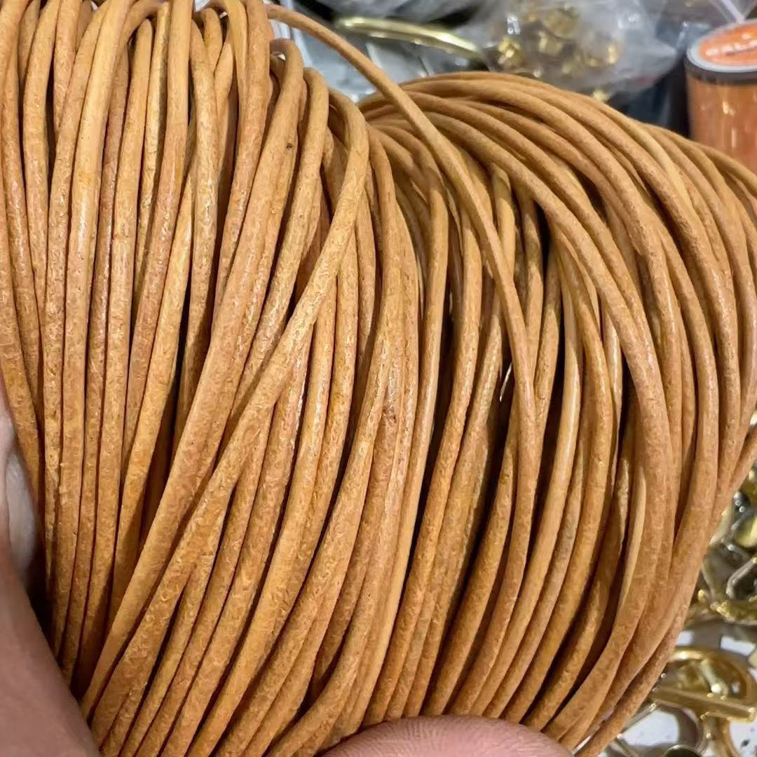 原色植糅圆皮绳链接