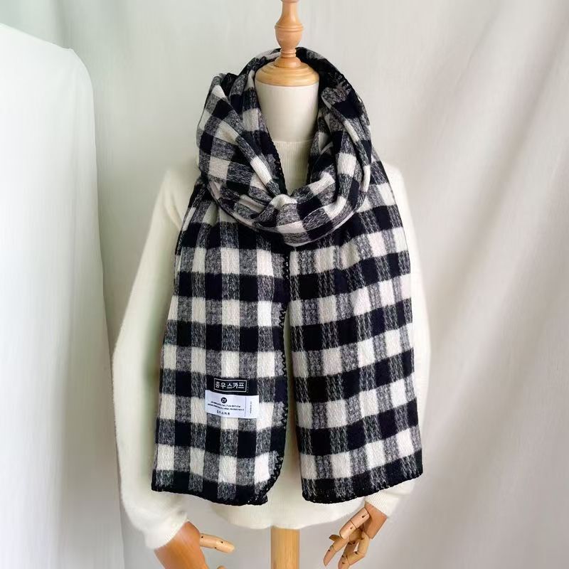 QD008黑白雅奢（60*200）女士围巾