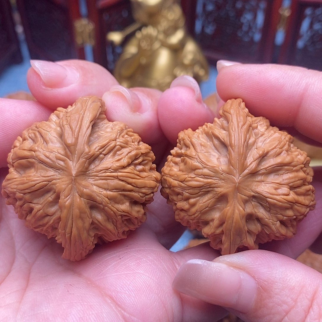 文玩核桃把件42全品山地磨毕业