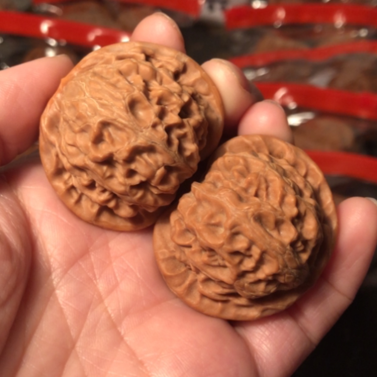 【闪购商品】文玩核桃把件宫灯41