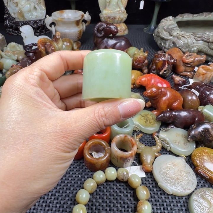 和田玉未镶嵌挂件国*