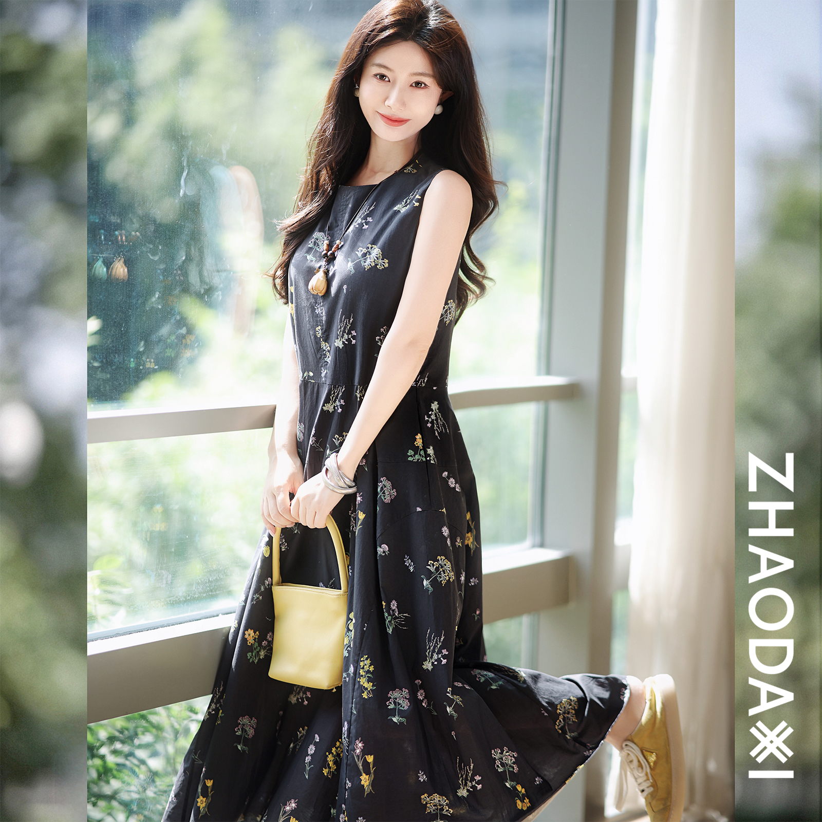 【赵大喜】普吉岛连衣裙 | 100棉 舒适透.气！花卉植物