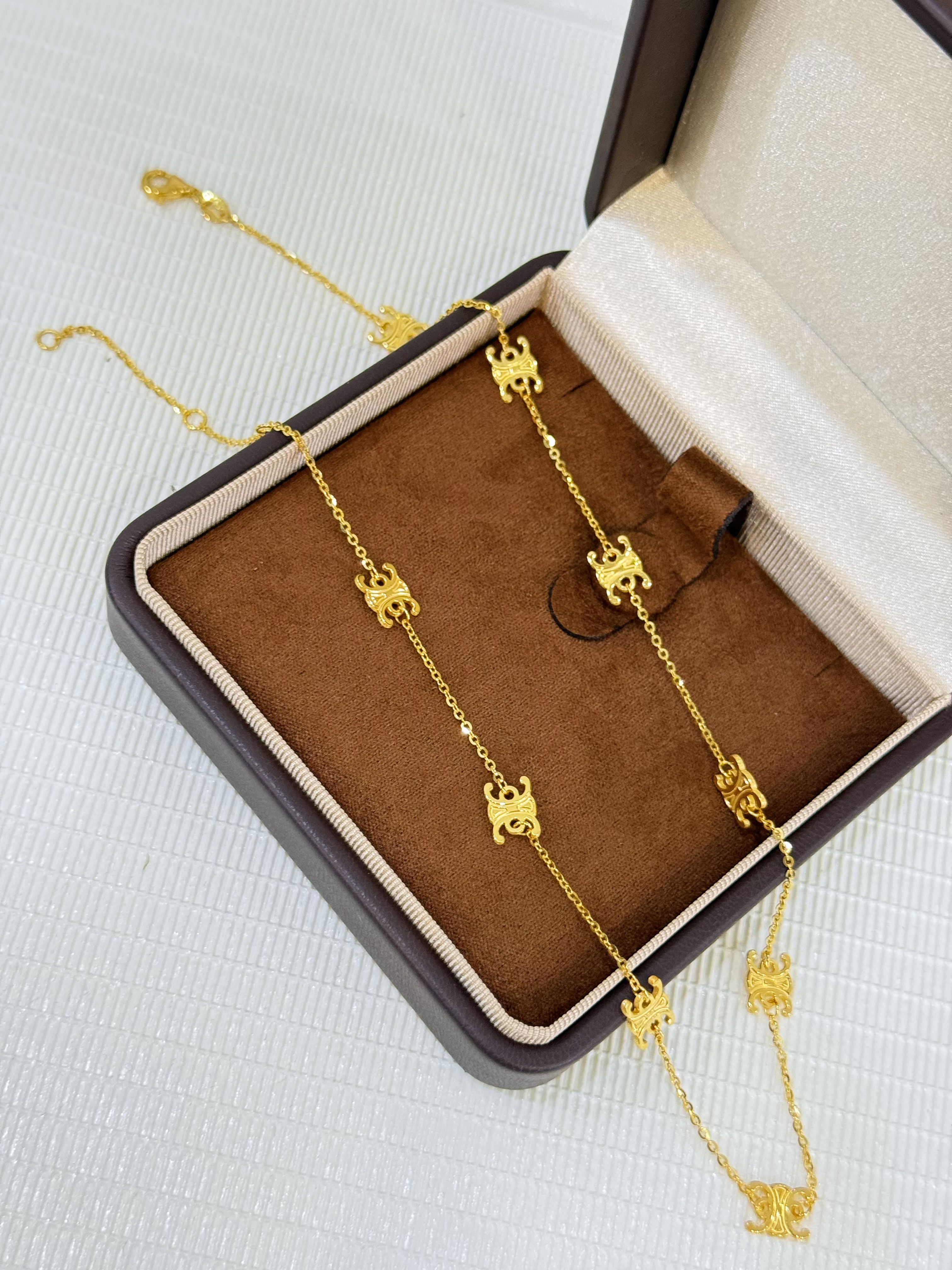 凯旋门项链足金999黄金项链@YPXL013