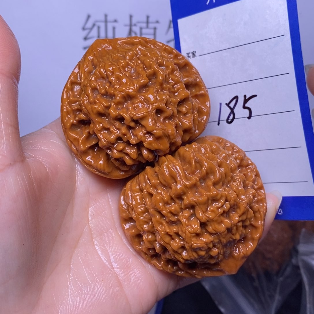 文玩核桃把件185/52官帽