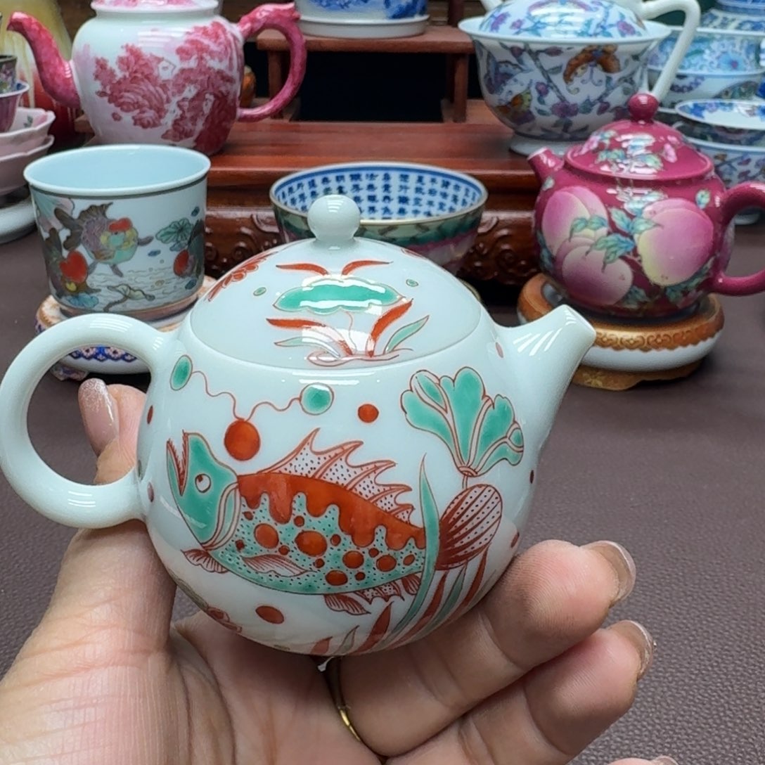 瓷片景德镇仿古手工制作精品展示