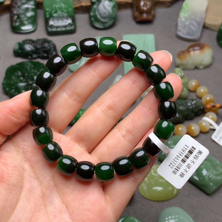 和田玉未镶嵌颈饰手串