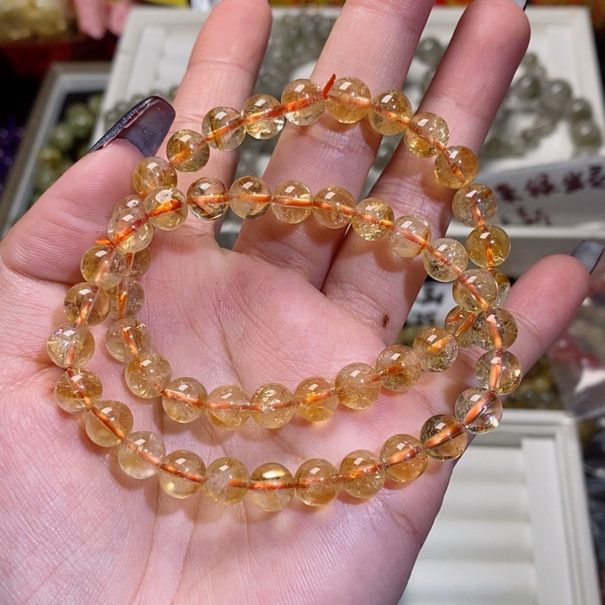 【闪购商品】水晶手链未镶嵌黄水66