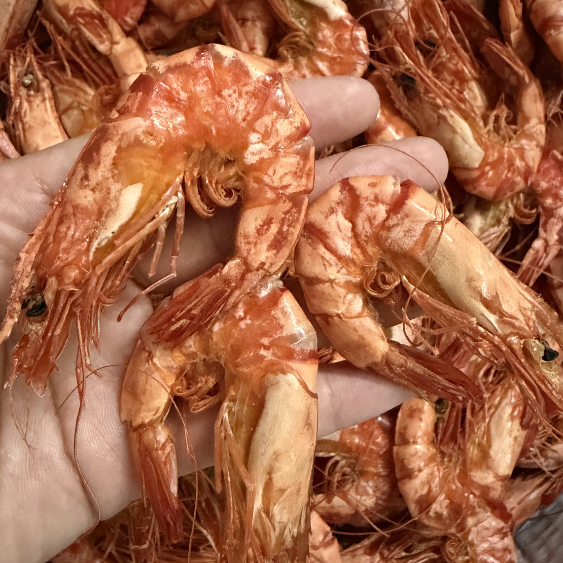 大中号烤虾干本地特色九节虾干原味淡干虾对虾开袋海鲜