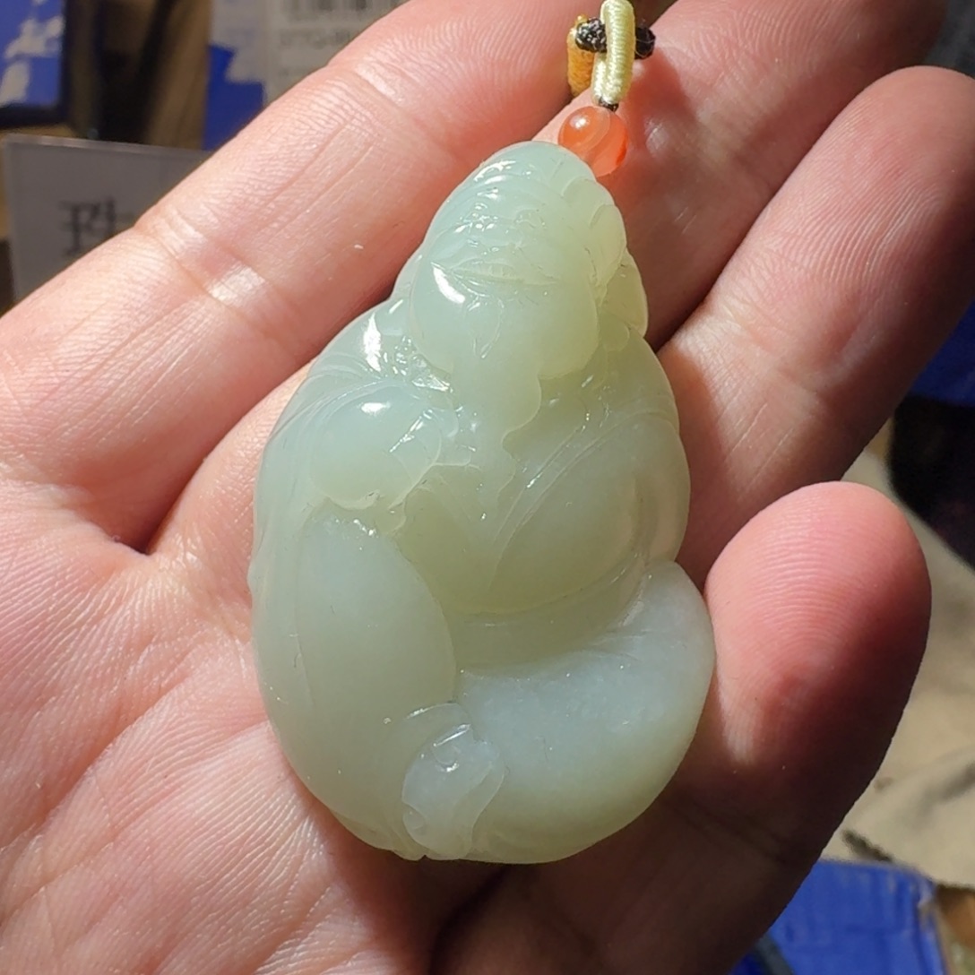 和田玉（糖玉）挂件未镶嵌