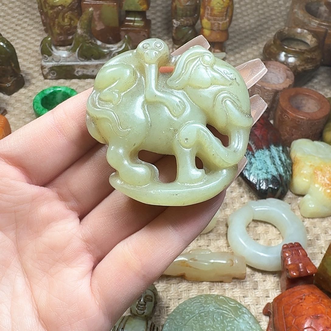 白玉菩提吊坠挂件