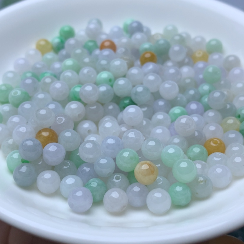 【闪购商品】翡翠散珠卡5.5冰珠40个