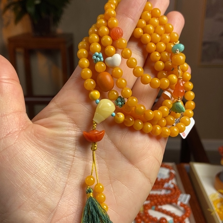 琥珀手链未镶嵌蜜蜡手串6