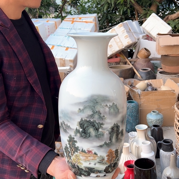 瓶高度35厘米口径6厘米微瑕捡漏