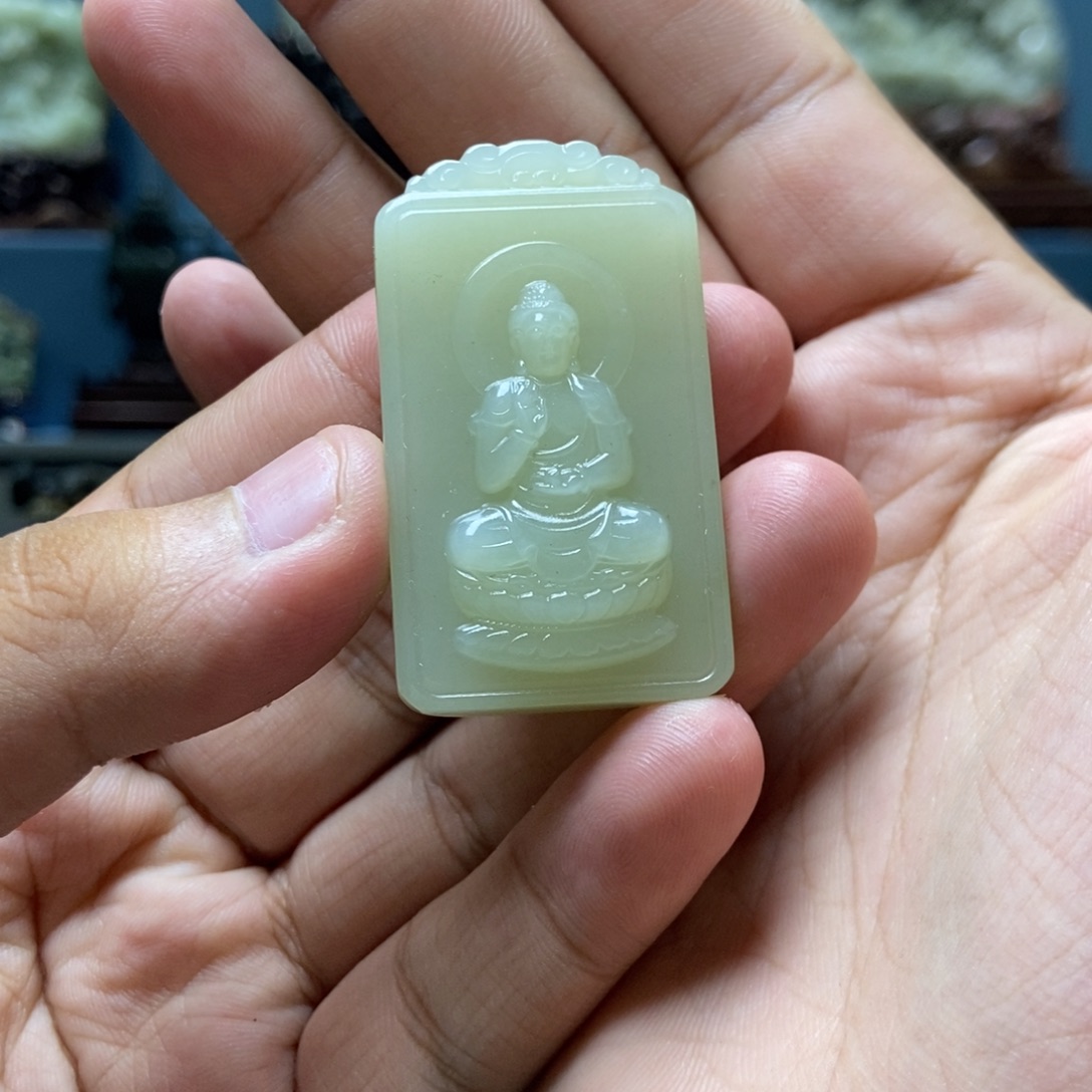 和田玉未镶嵌挂件