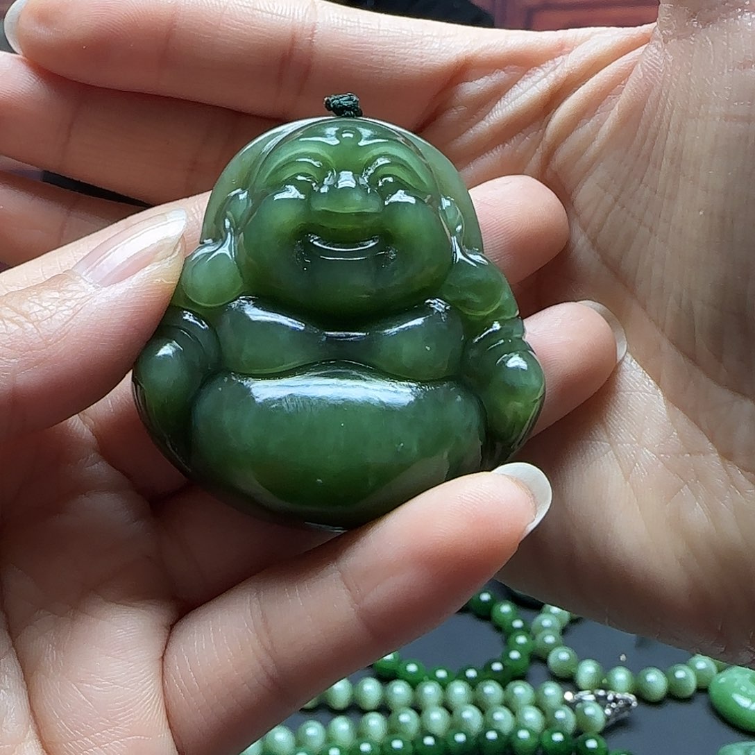 和田玉吊坠未镶嵌敏*