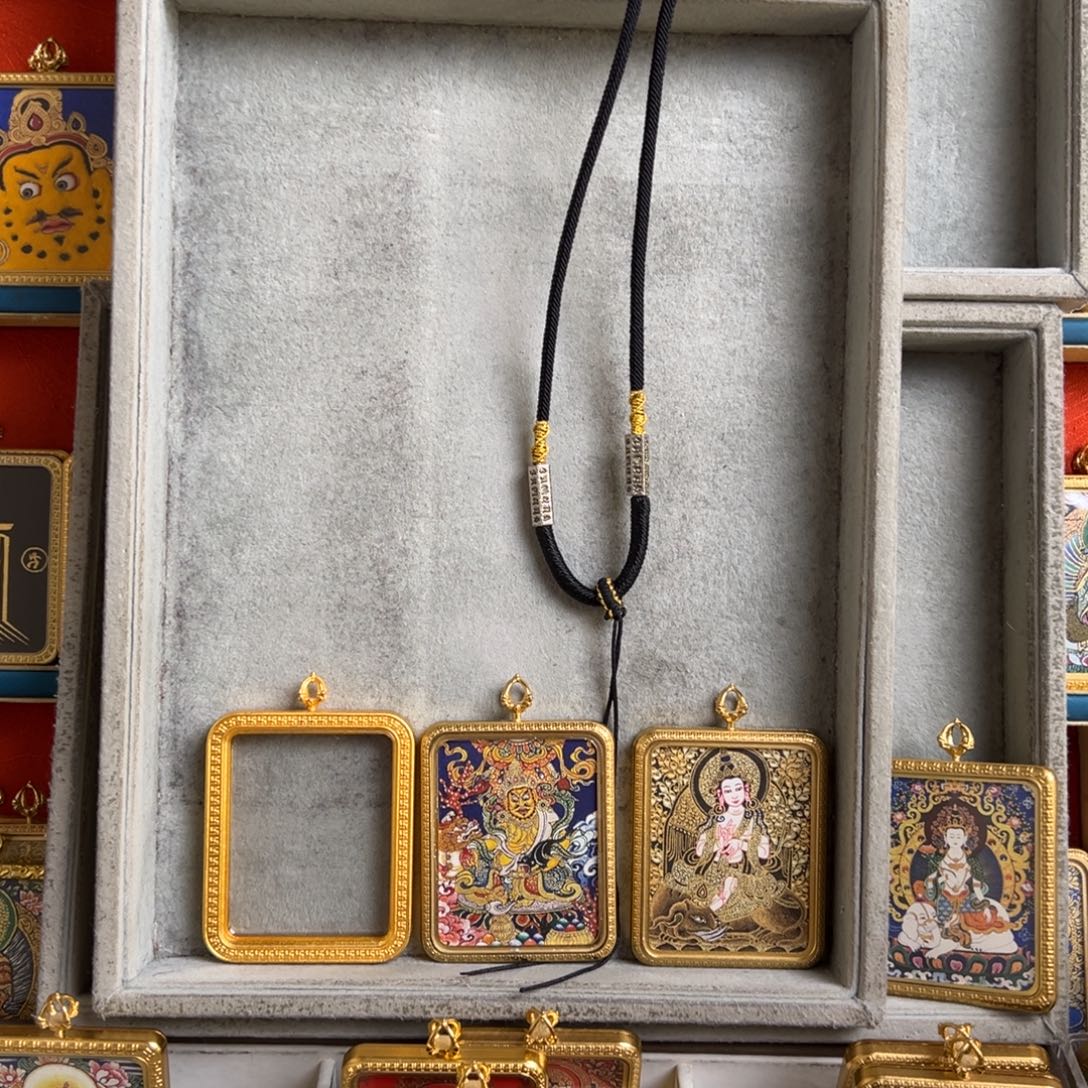 C***金吊坠双面普贤➕黄财神