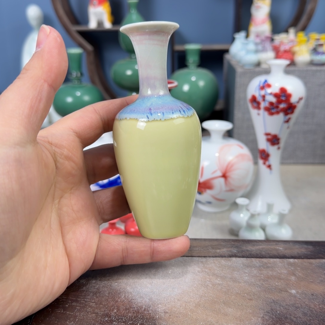 陶瓷手工小花器摆件