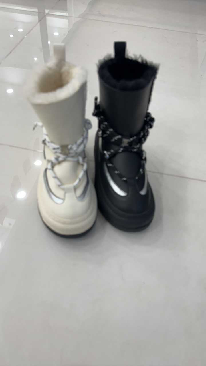 时尚雪地靴高跟高帮短靴保暖棉鞋棉靴百搭女靴时尚