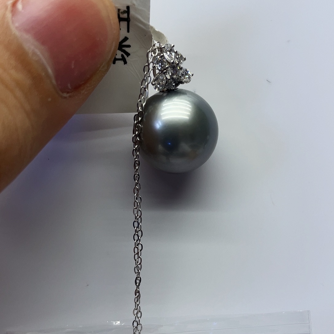 海水珍珠18K金镶嵌颈饰