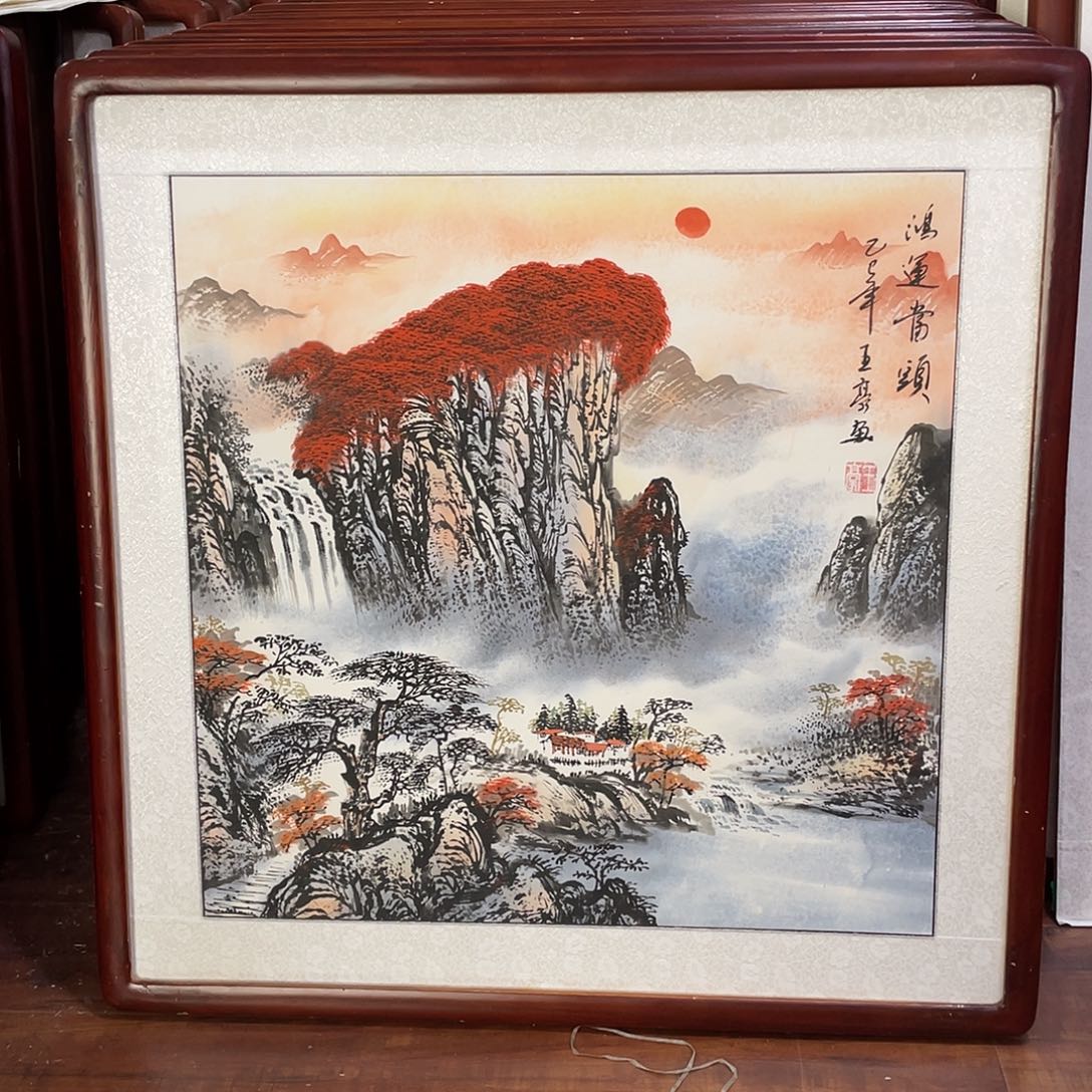 国画带框尺寸63*63厘米