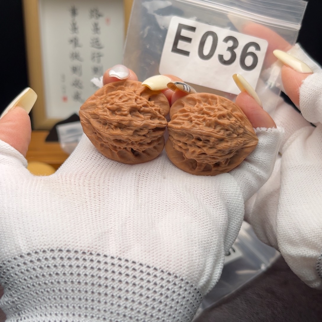 把件文玩核桃36七步沟e036