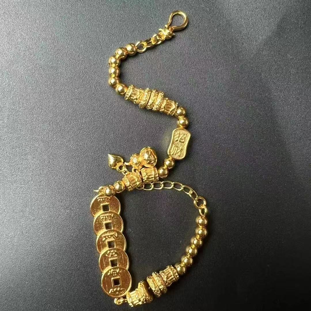 J0041 国潮五帝钱精品手链