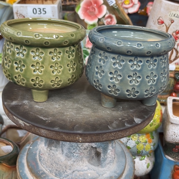 紫砂花盆粗陶材质多肉花盆