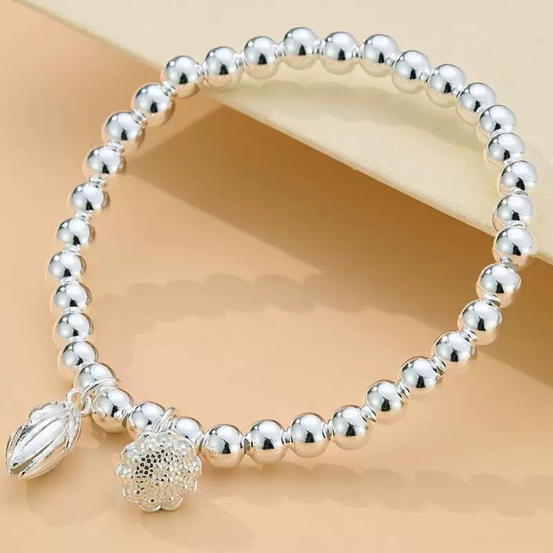 足银手链 76号链接 【手链盘缠】足银999.9 清库存带证书礼盒包装