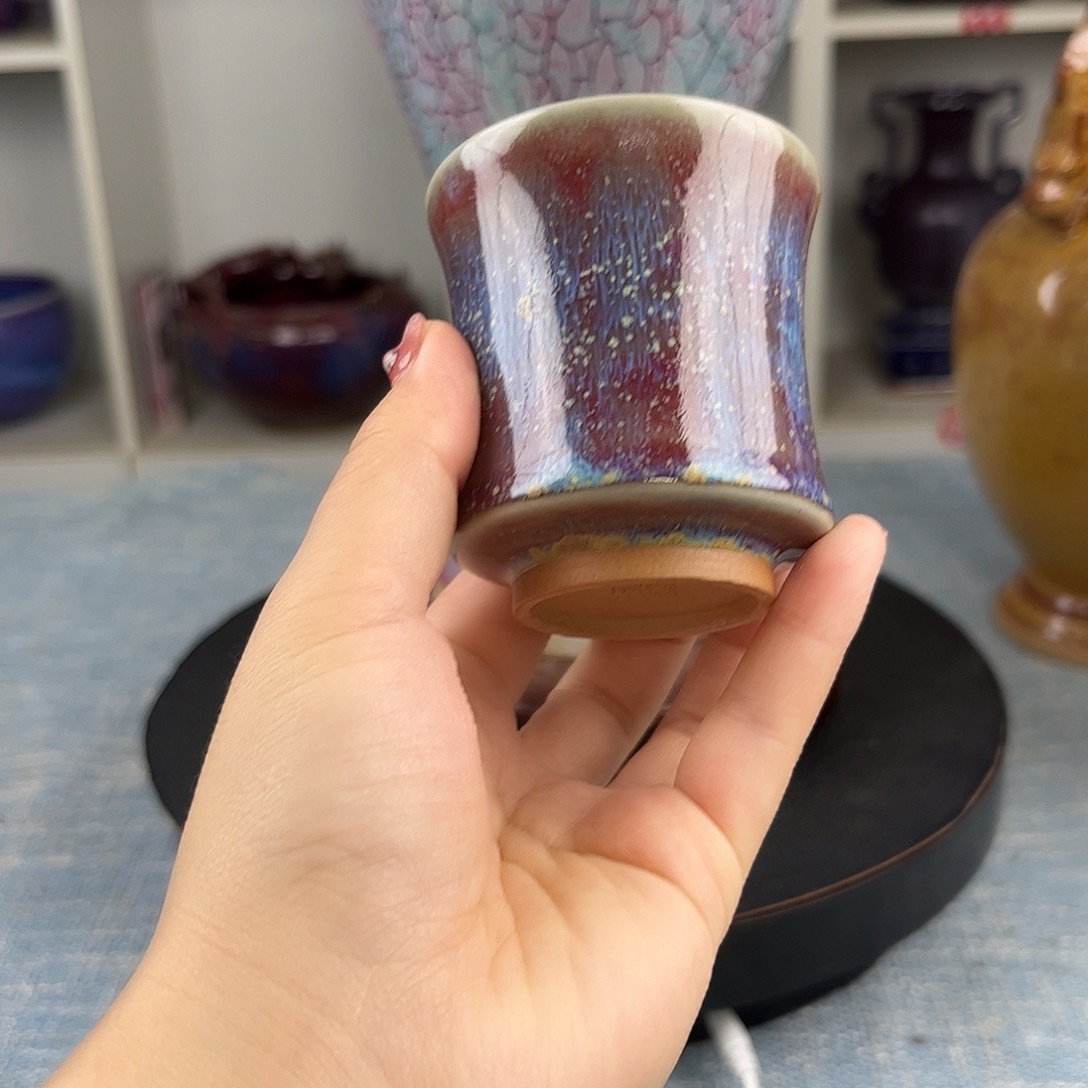 瓷片马蹄杯主人杯珍品