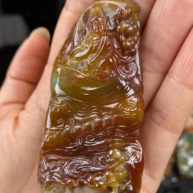 缅甸天然翡翠A货挂件