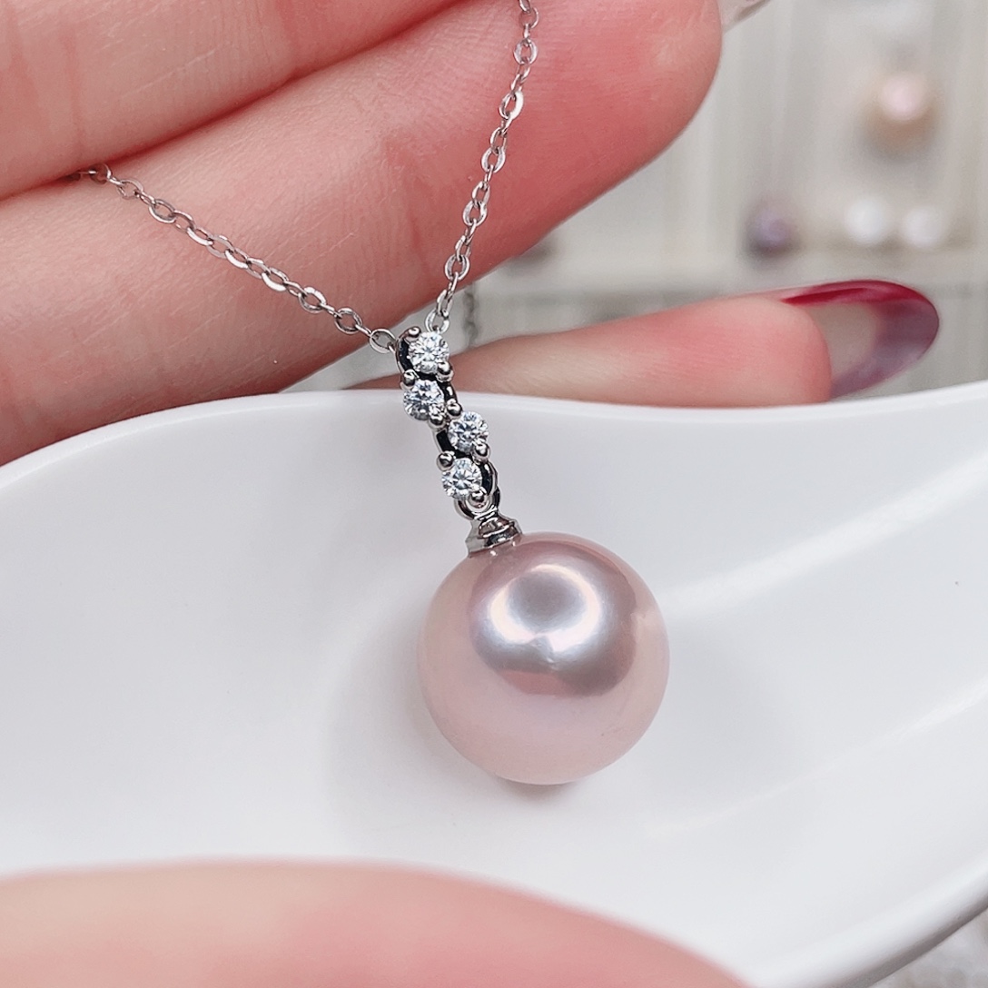 合金淡水珍珠吊坠(赠链)