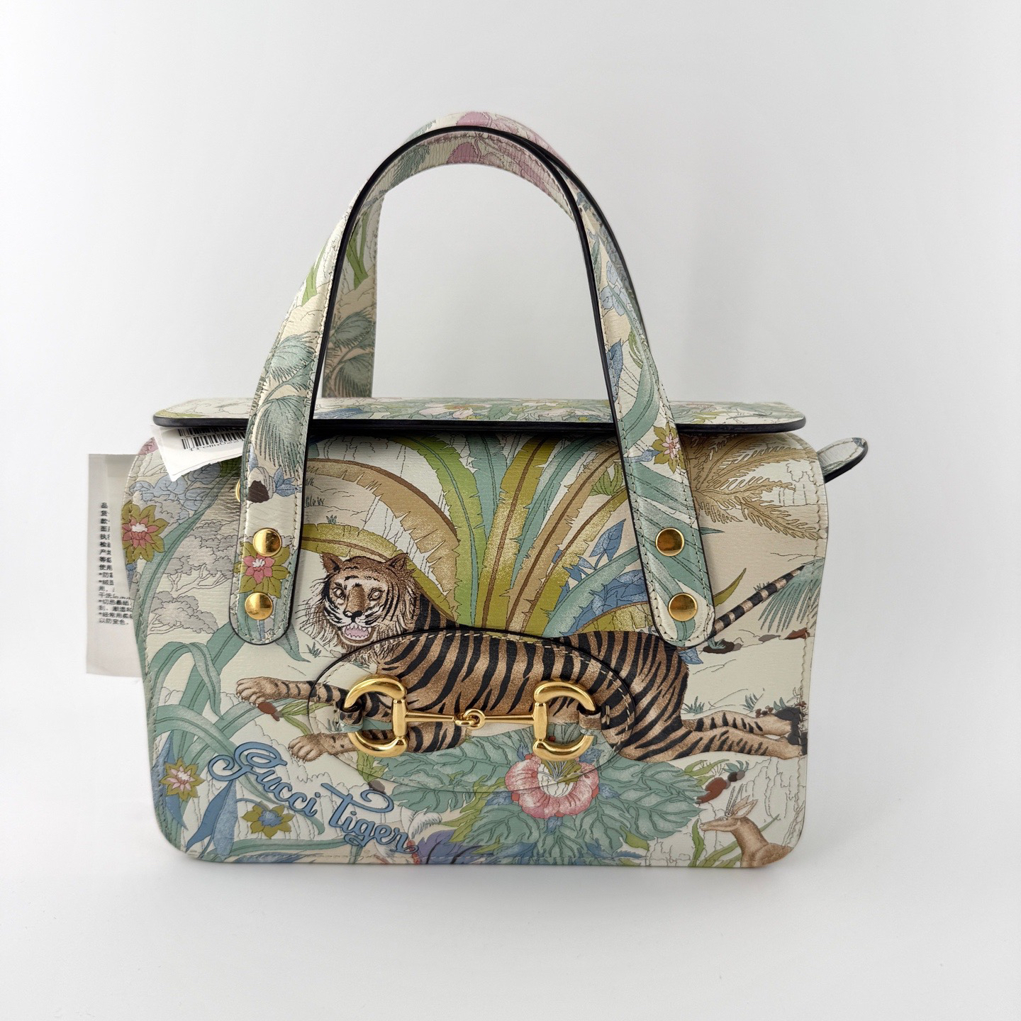 99新 GUCCI/古驰 马衔扣1955 全套虎年限定包 G3723 尺寸23*11*14