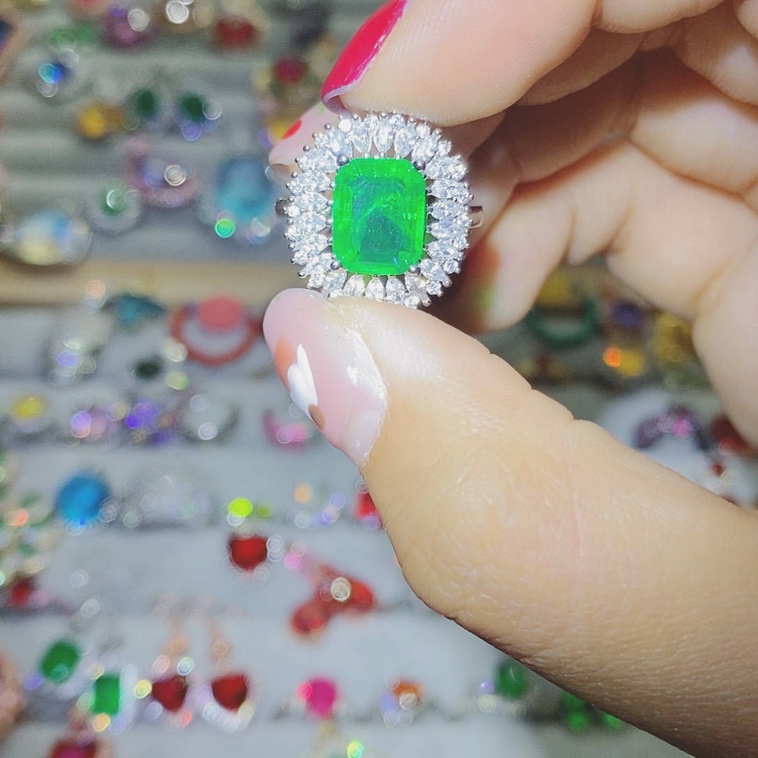 【闪购商品】芙蓉石戒指银S925镶嵌