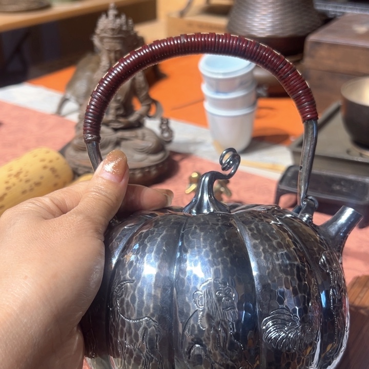 铜通中古工艺品摆件