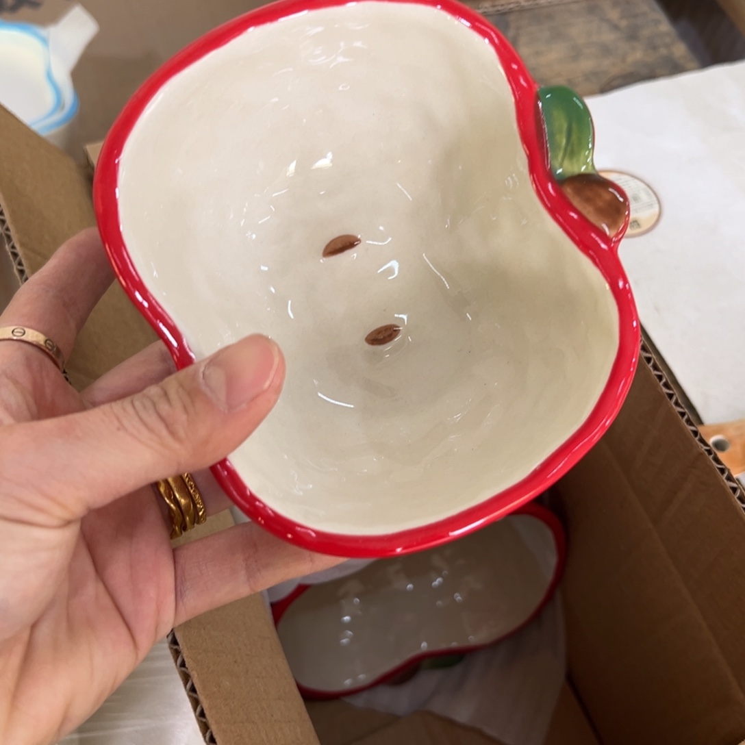 摆件陶高温陶瓷釉下彩微瑕！