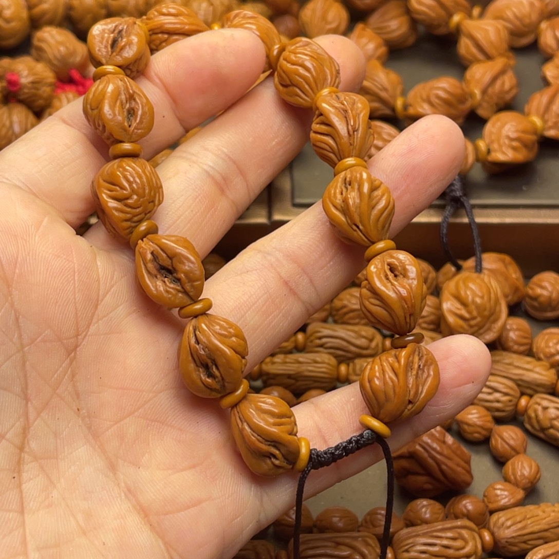 酔***风桃核手串龙纹桃核17