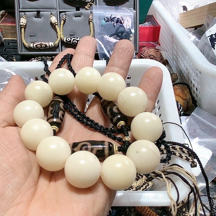 白玉菩提手串独*155号男女同款