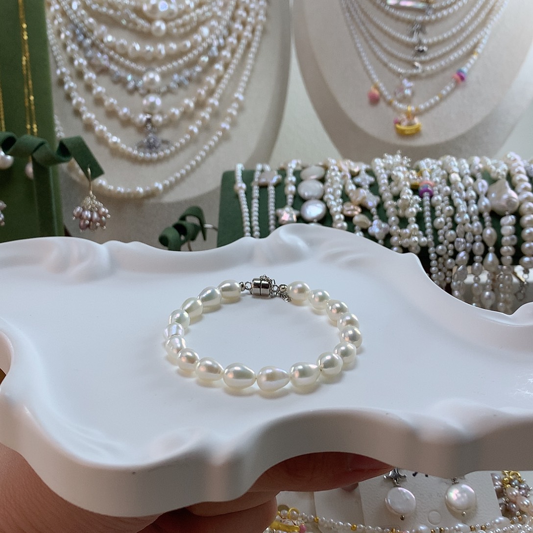 手绳淡水珍珠银S925镶嵌