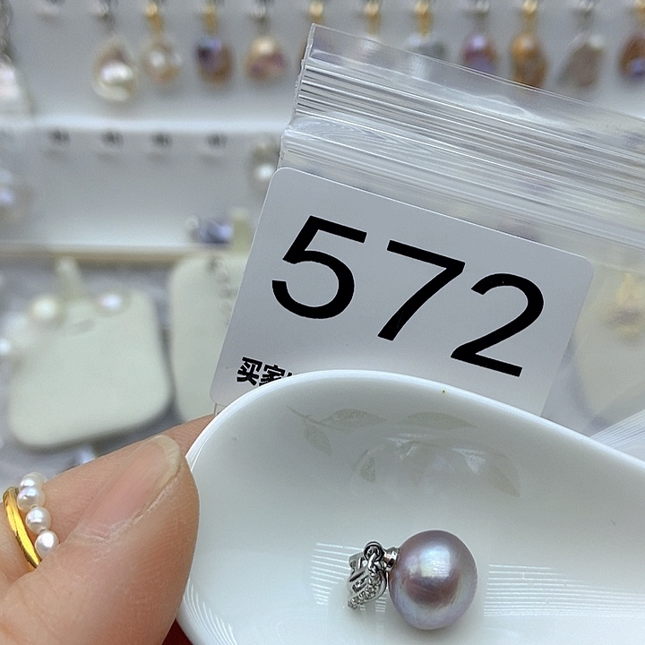 淡水珍珠颈饰银S925镶嵌