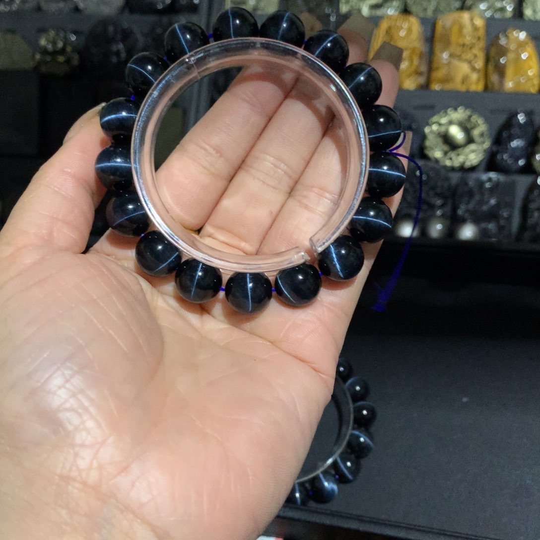 未镶嵌手链木变石（虎睛石）警**