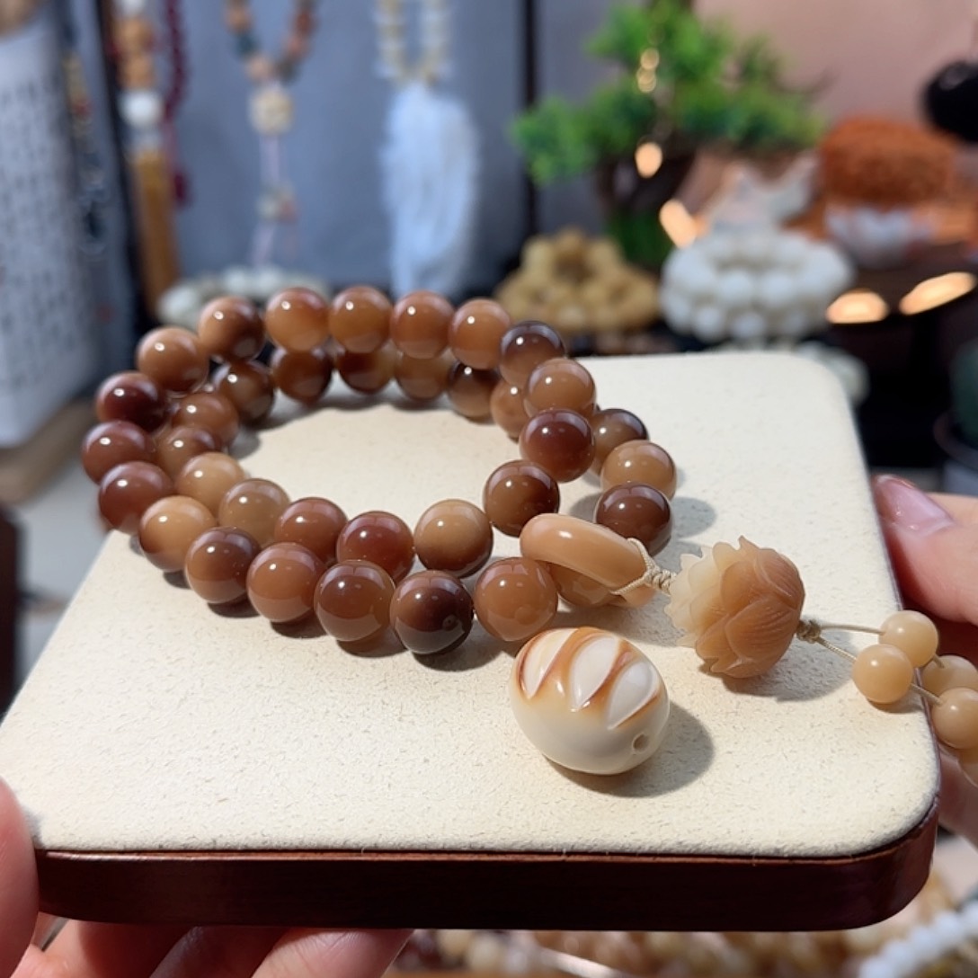 菩提根/象牙果吊坠双圈手持设计款